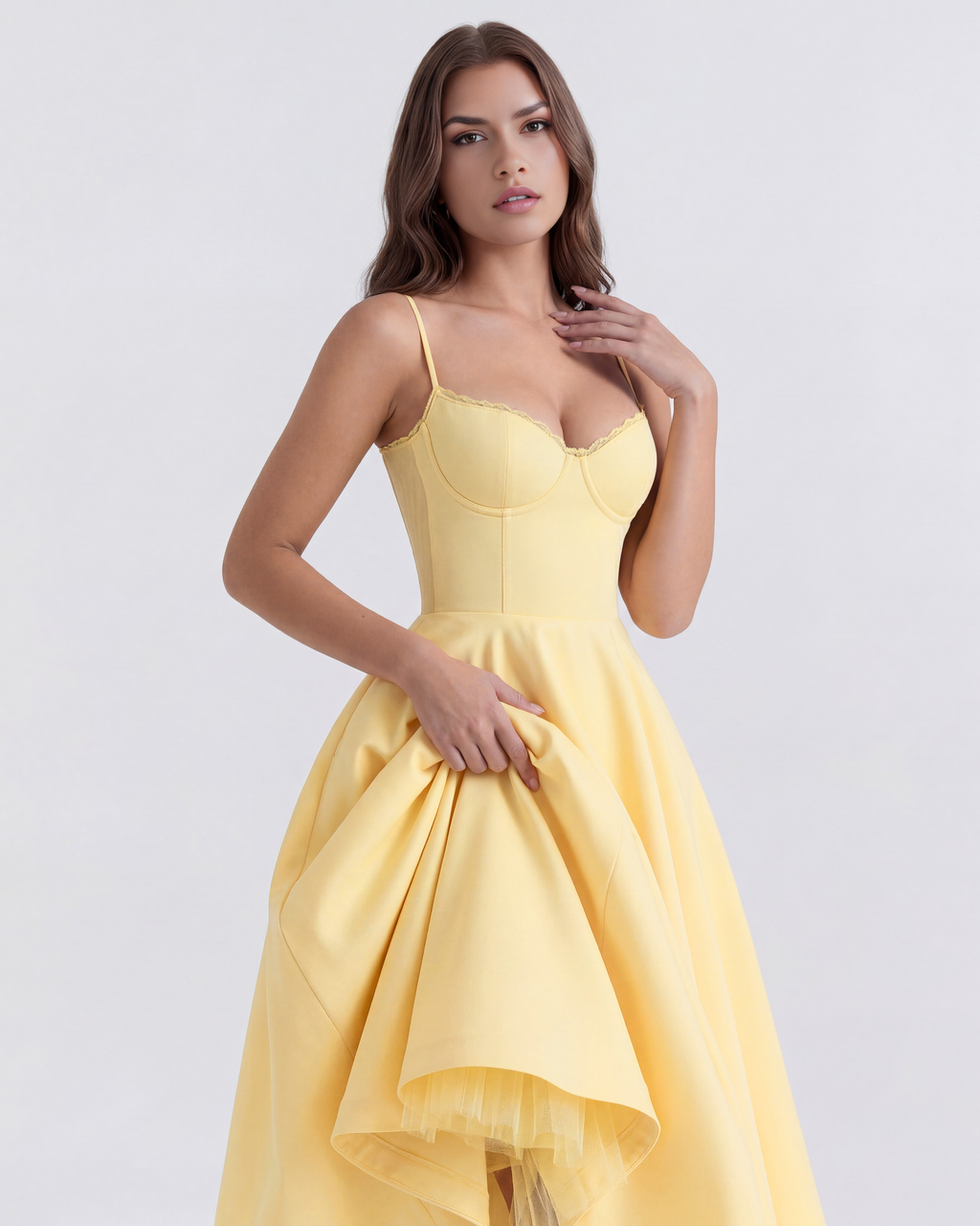Robe Selene – Jaune – robe, vue 5