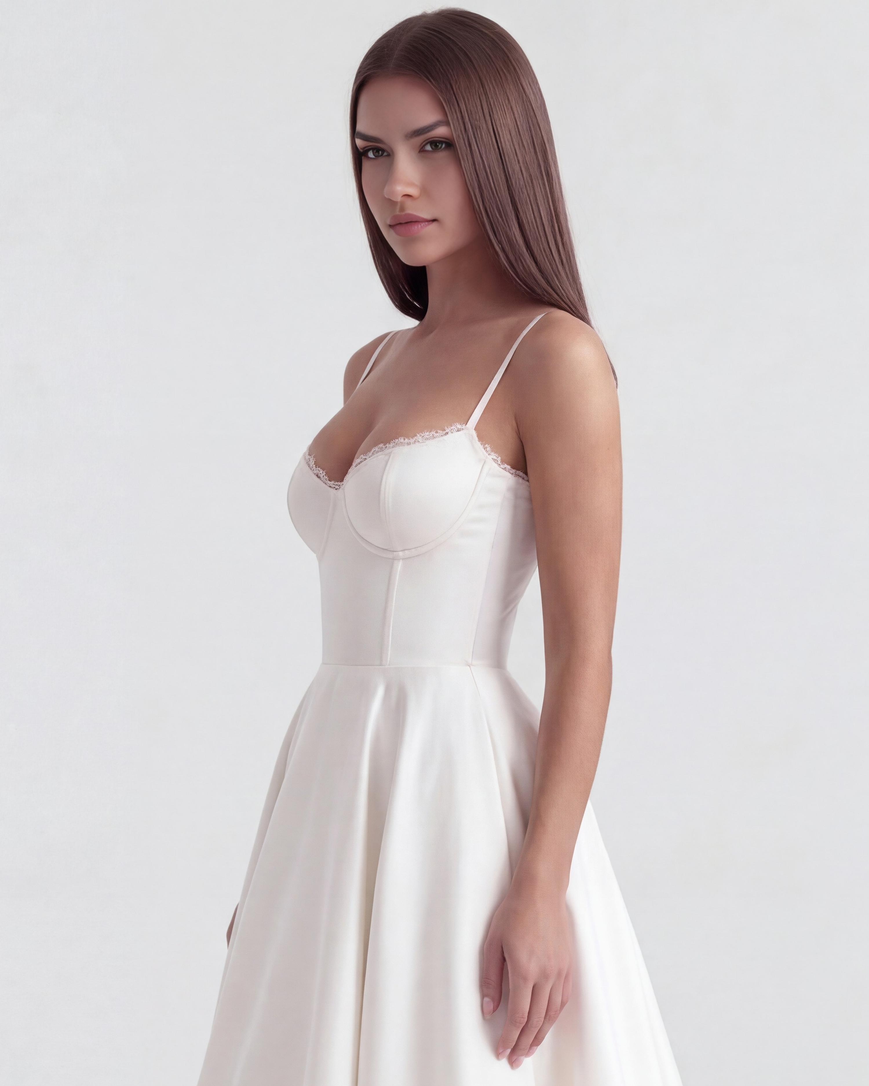 Robe Selene – Blanc – robe, vue 5