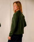 Veste-chemise en laine – Vert kaki