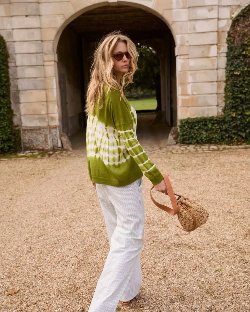 Pull tie-dye – Vert – pull, vue 2