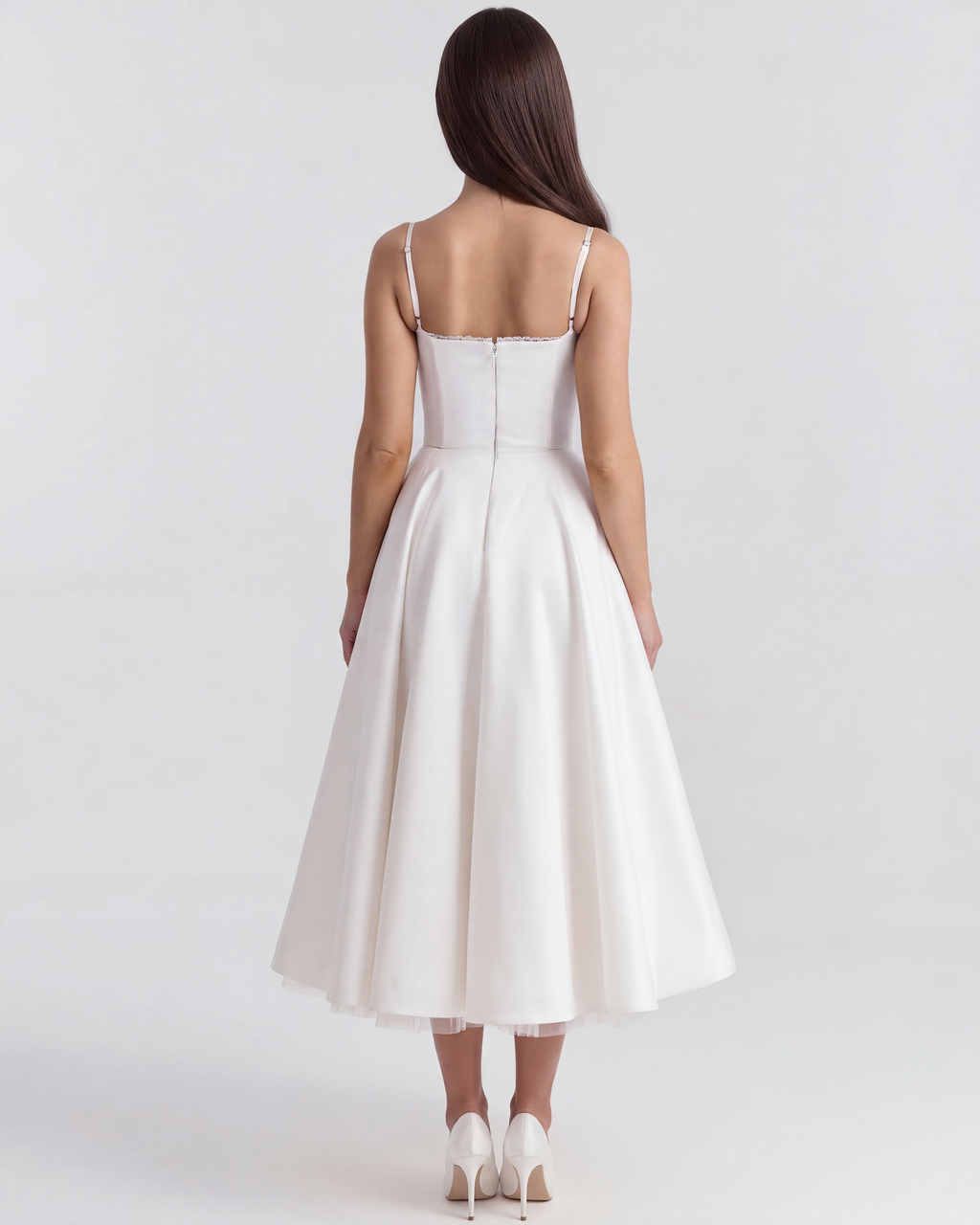Robe Selene – Blanc – robe, vue 6