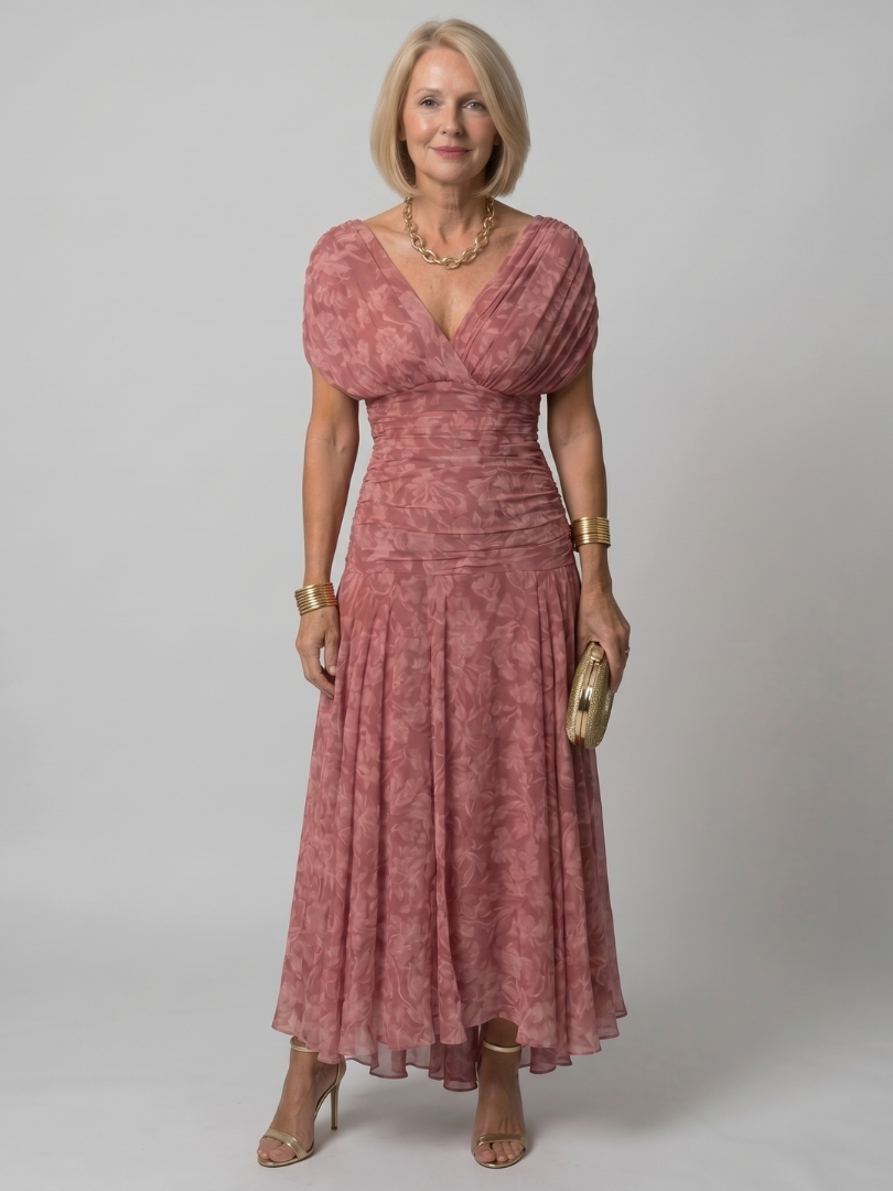 Robe midi épaules dénudées – Rouge – robe, vue 8