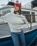 Pull col cheminée – Gris perle