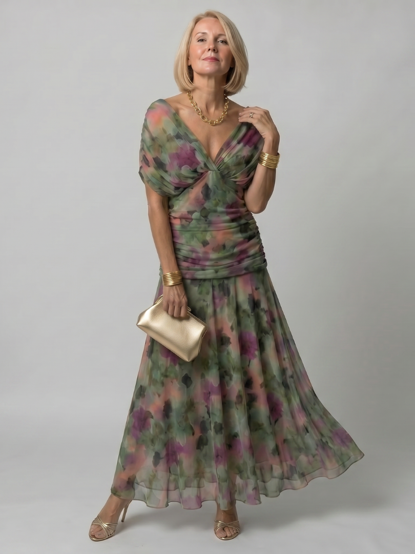 Robe midi épaules dénudées – Rouge – robe, vue 5