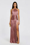 Robe Glossy Splendore – maxi plissée