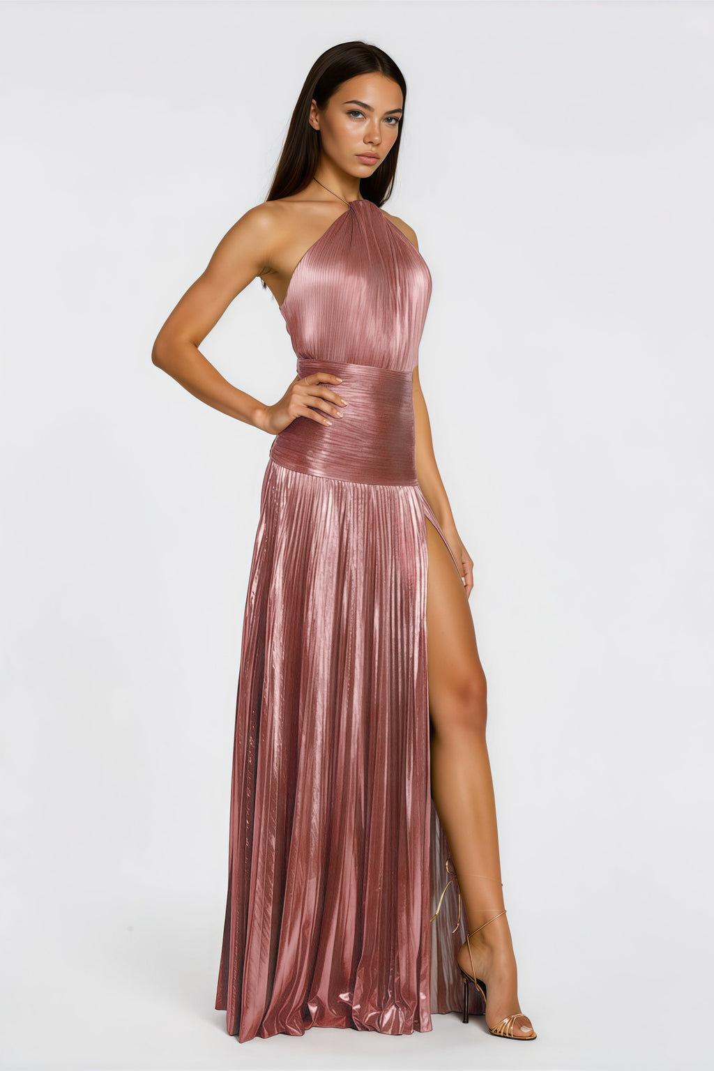 Robe Glossy Splendore – maxi plissée – robe, vue 2
