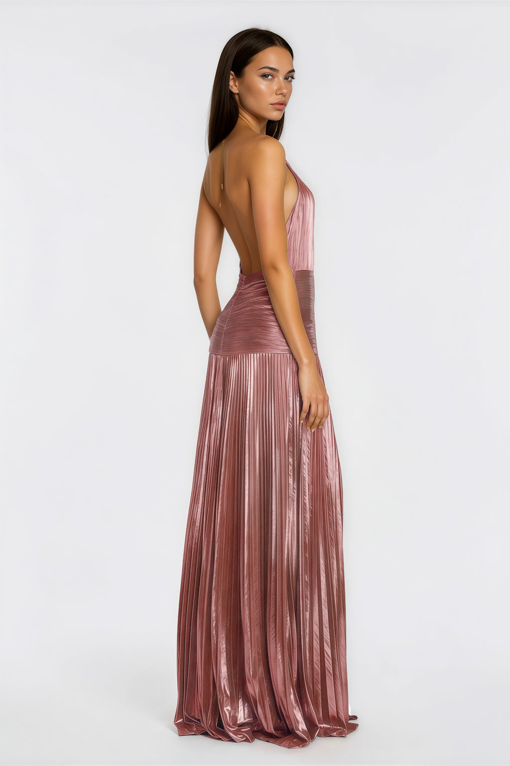 Robe Glossy Splendore – maxi plissée – robe, vue 3