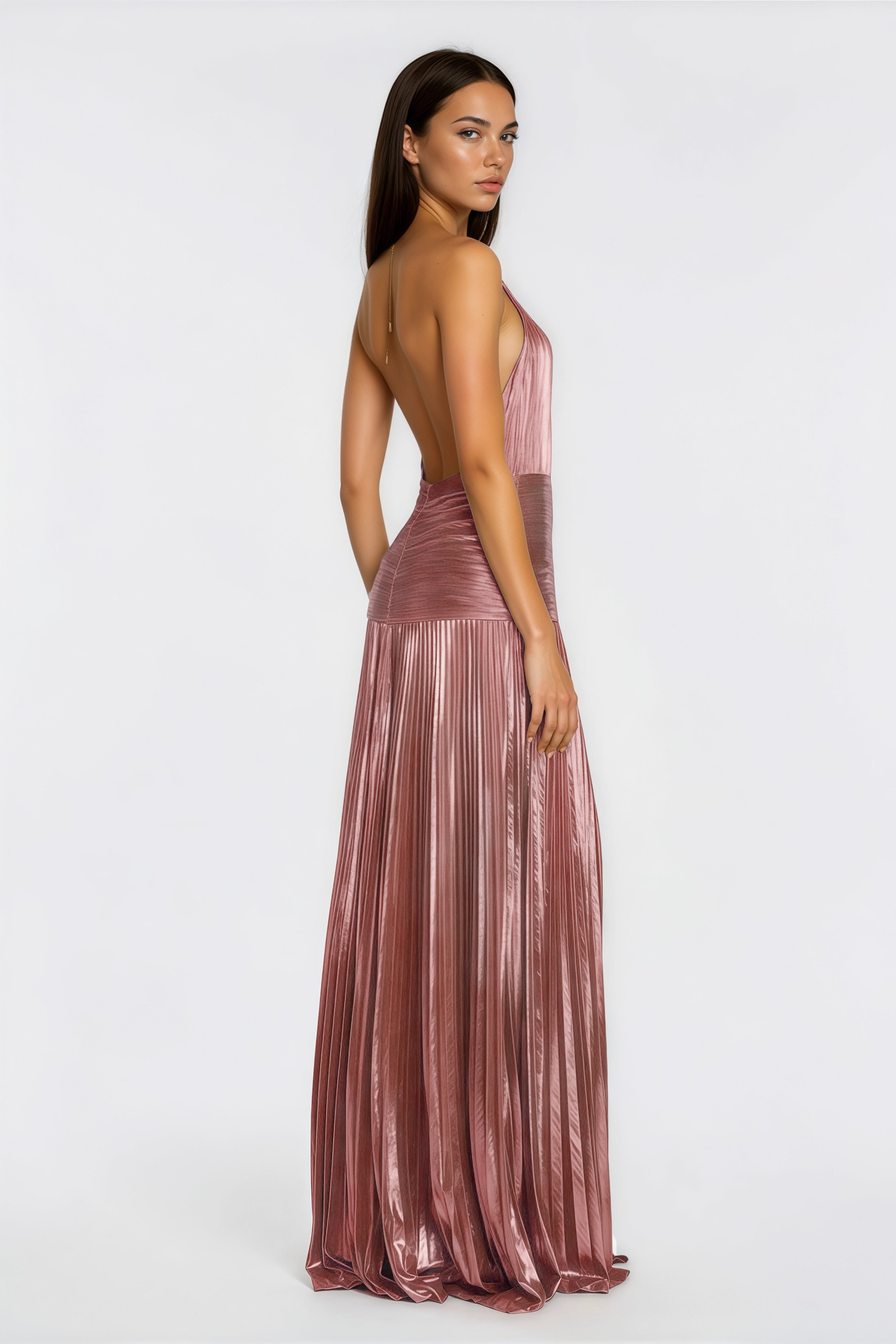 Robe Glossy Splendore – maxi plissée – robe, vue 3