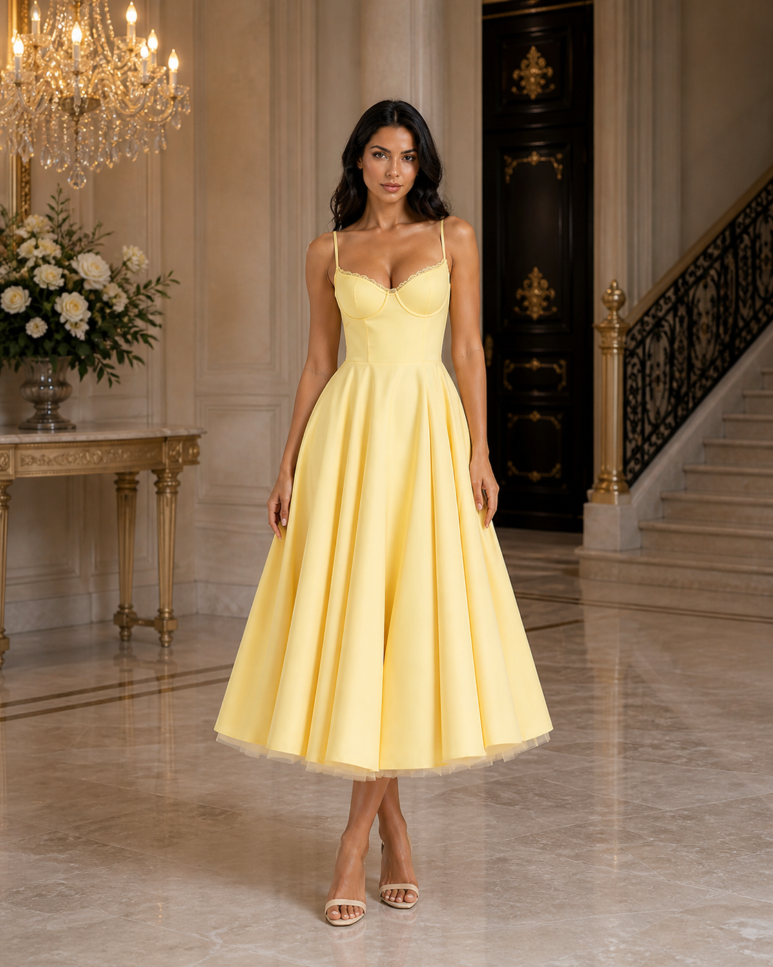 Robe Selene – Jaune – robe, vue 10