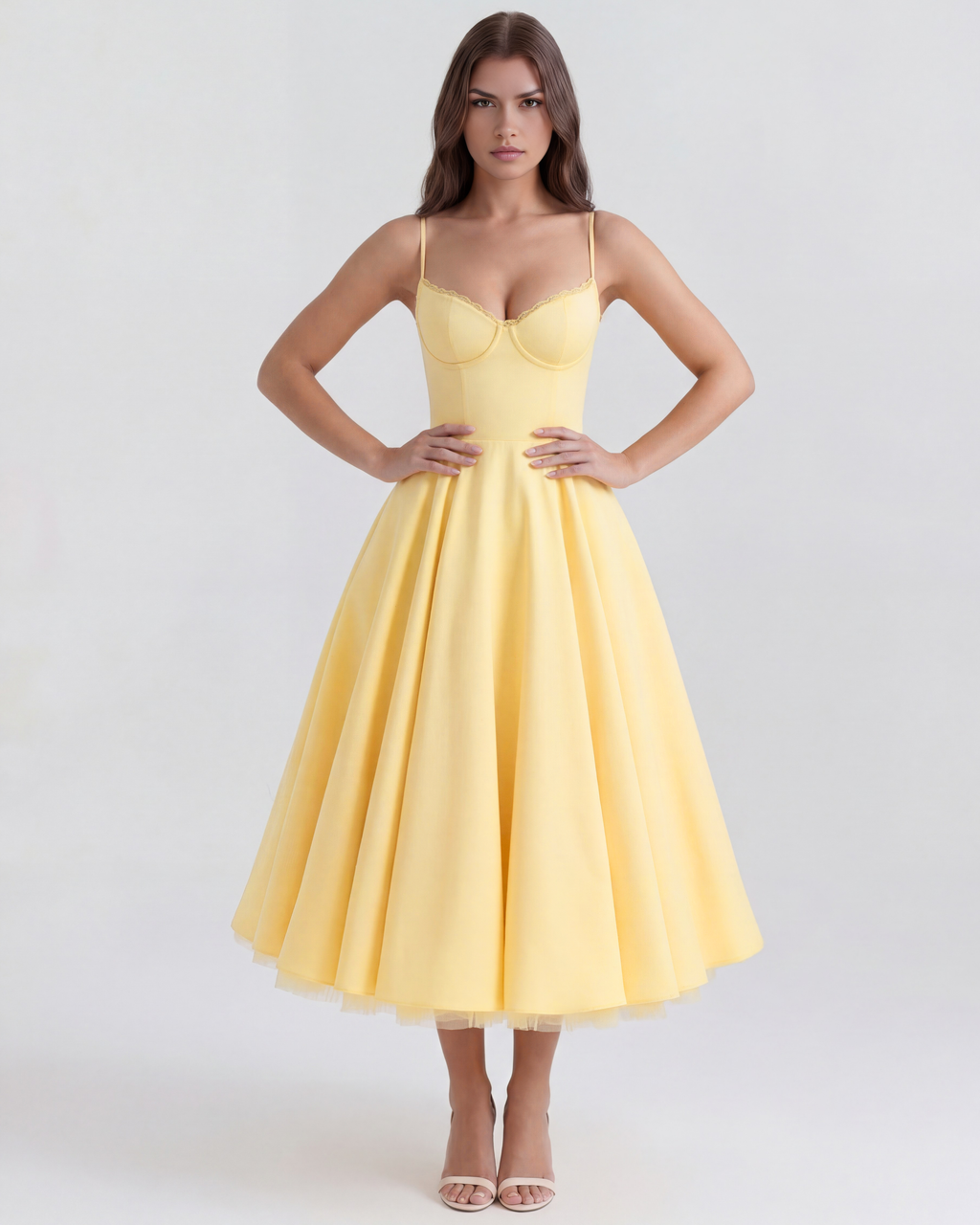 Robe Selene – Jaune – robe, vue 4