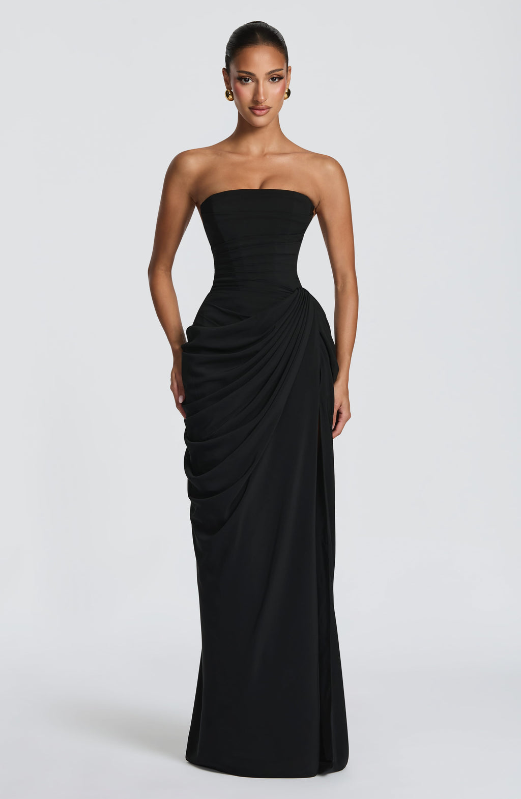 Robe Cyra – maxi drapé asymétrique – robe, vue 6