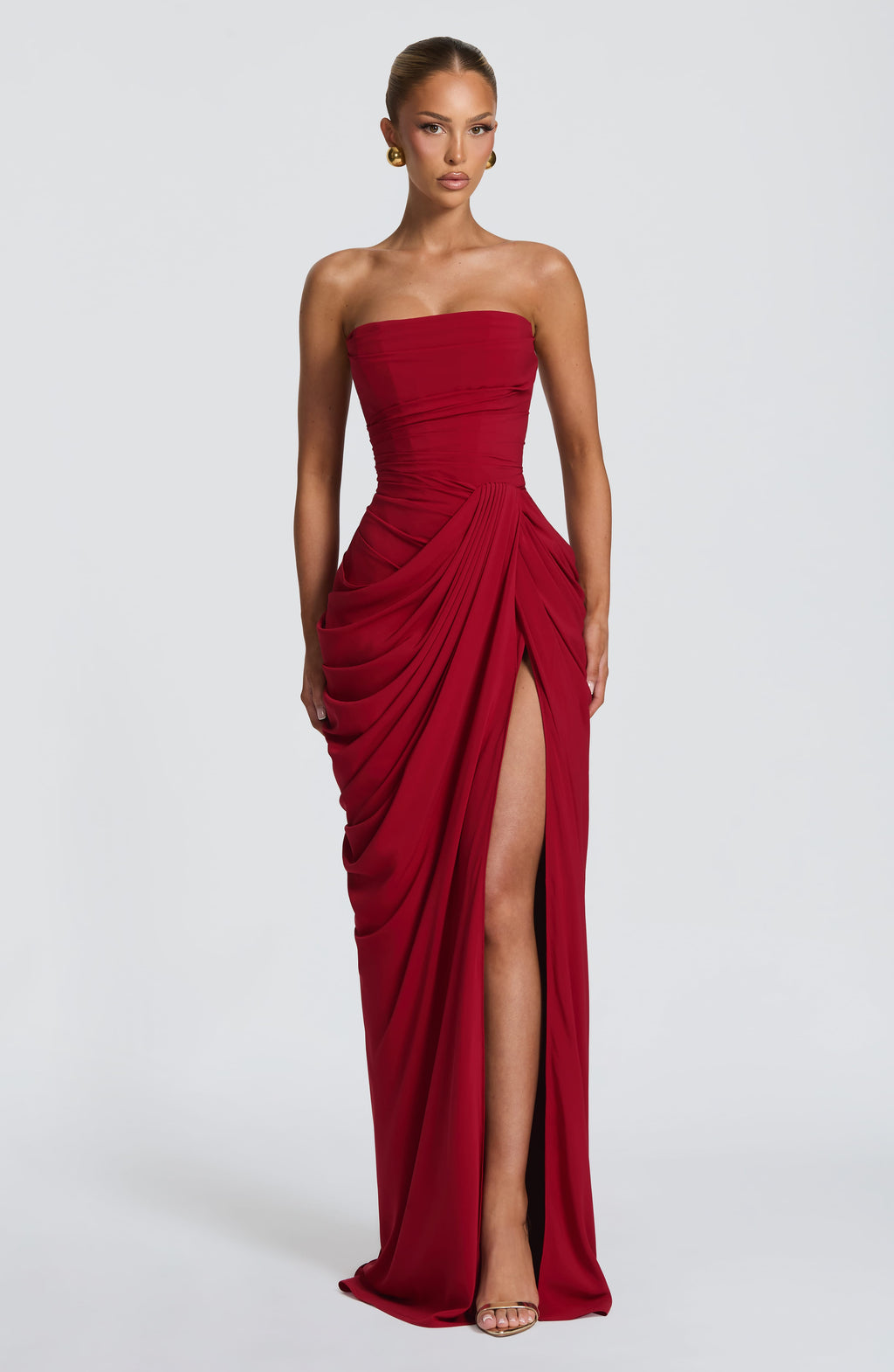 Robe Cyra – maxi drapé asymétrique – robe, vue 2