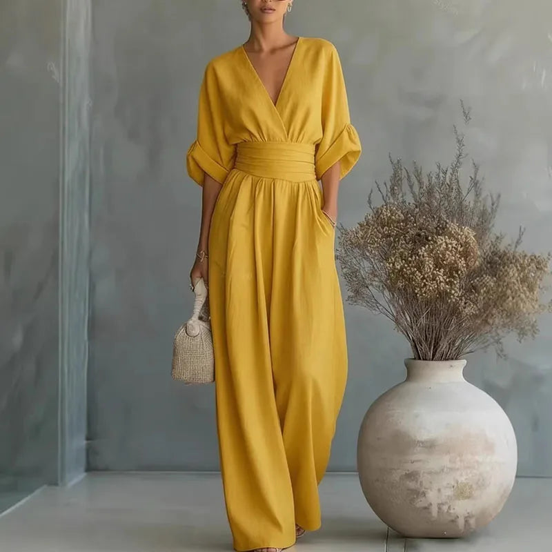 Combinaison estivale – col V, taille haute – combinaison, vue 5