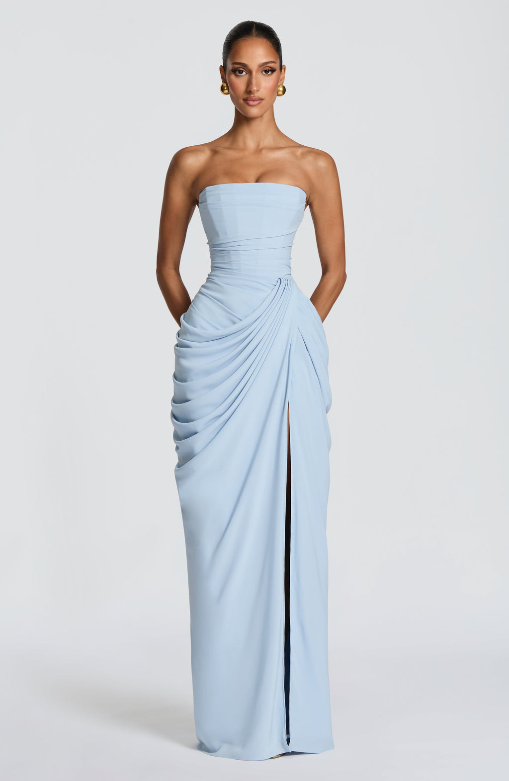 Robe Cyra – maxi drapé asymétrique – robe, vue 4
