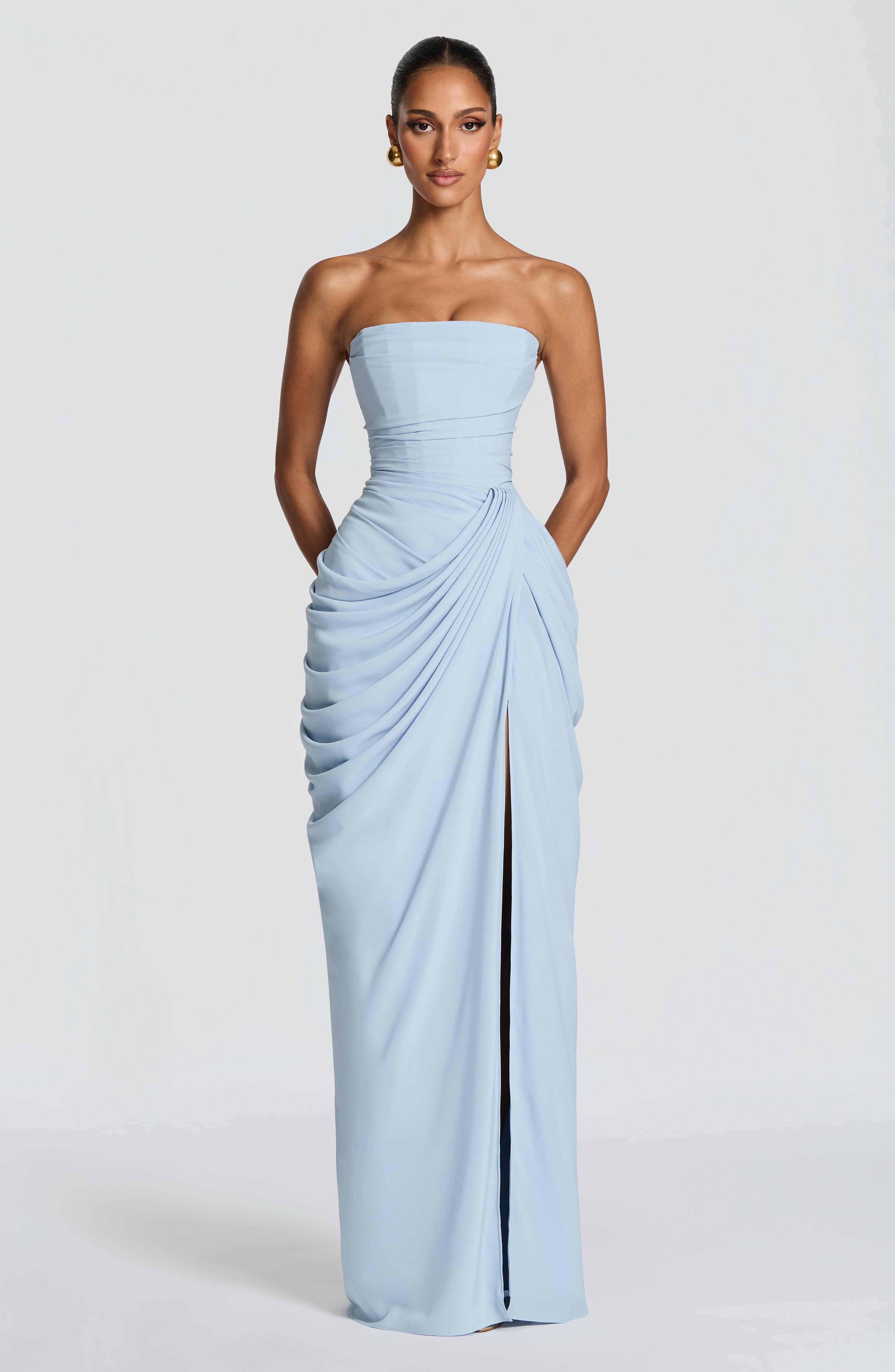 Robe Cyra – maxi drapé asymétrique – robe, vue 4