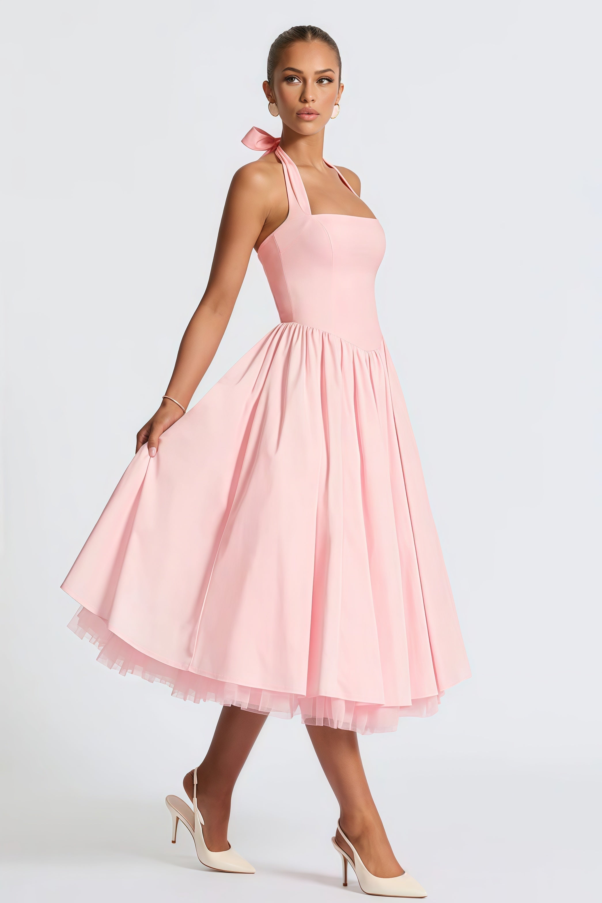 Robe Selene – Rose – robe, vue 3