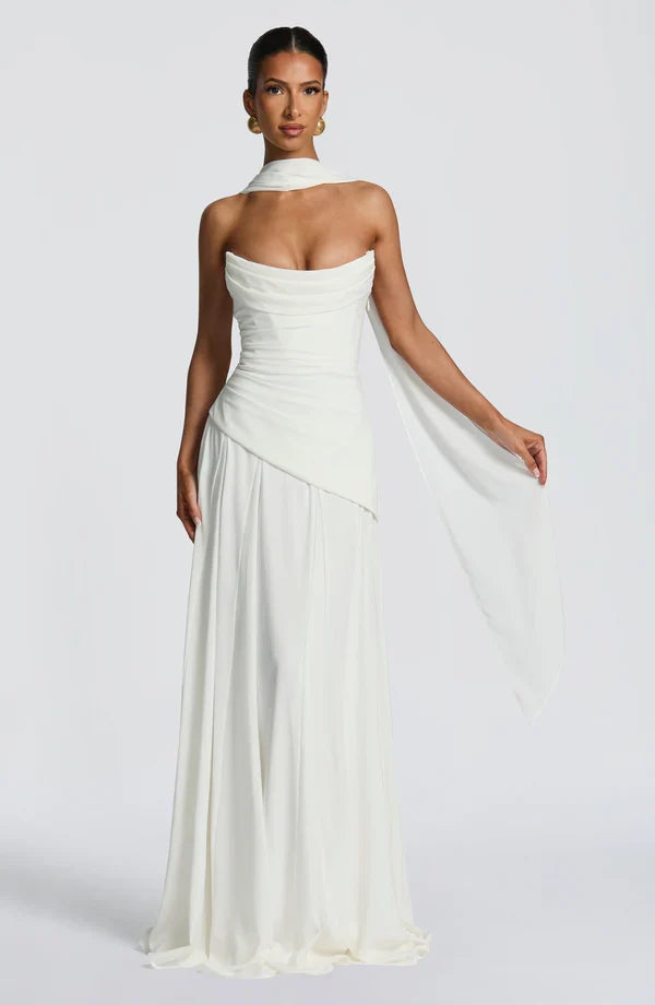 Robe Odissea – maxi chiffon à godets – robe, vue 4